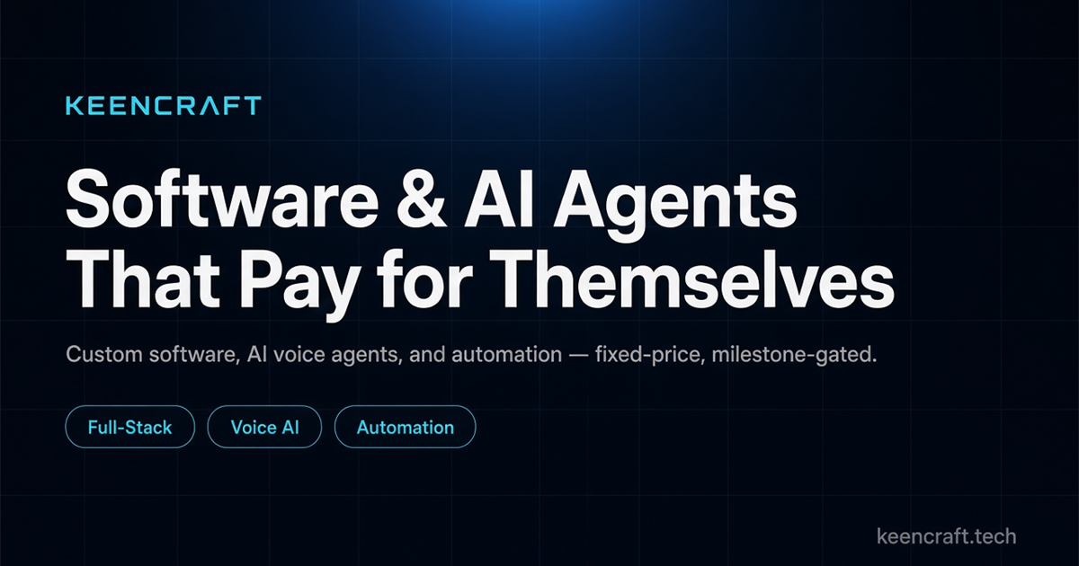 CRM Automation for HubSpot, Salesforce, and Zoho · KeenCraft